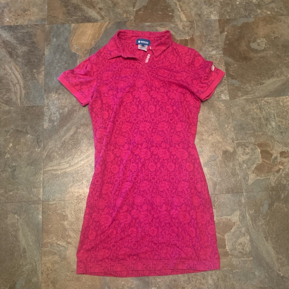 K Swiss pink polo dress, size S